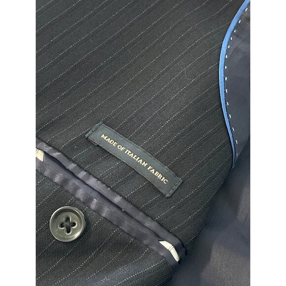 Banana Republic Blazer Jacket Size 42R Modern Fit Pinstripe Wool Blend Business - Picture 7 of 9